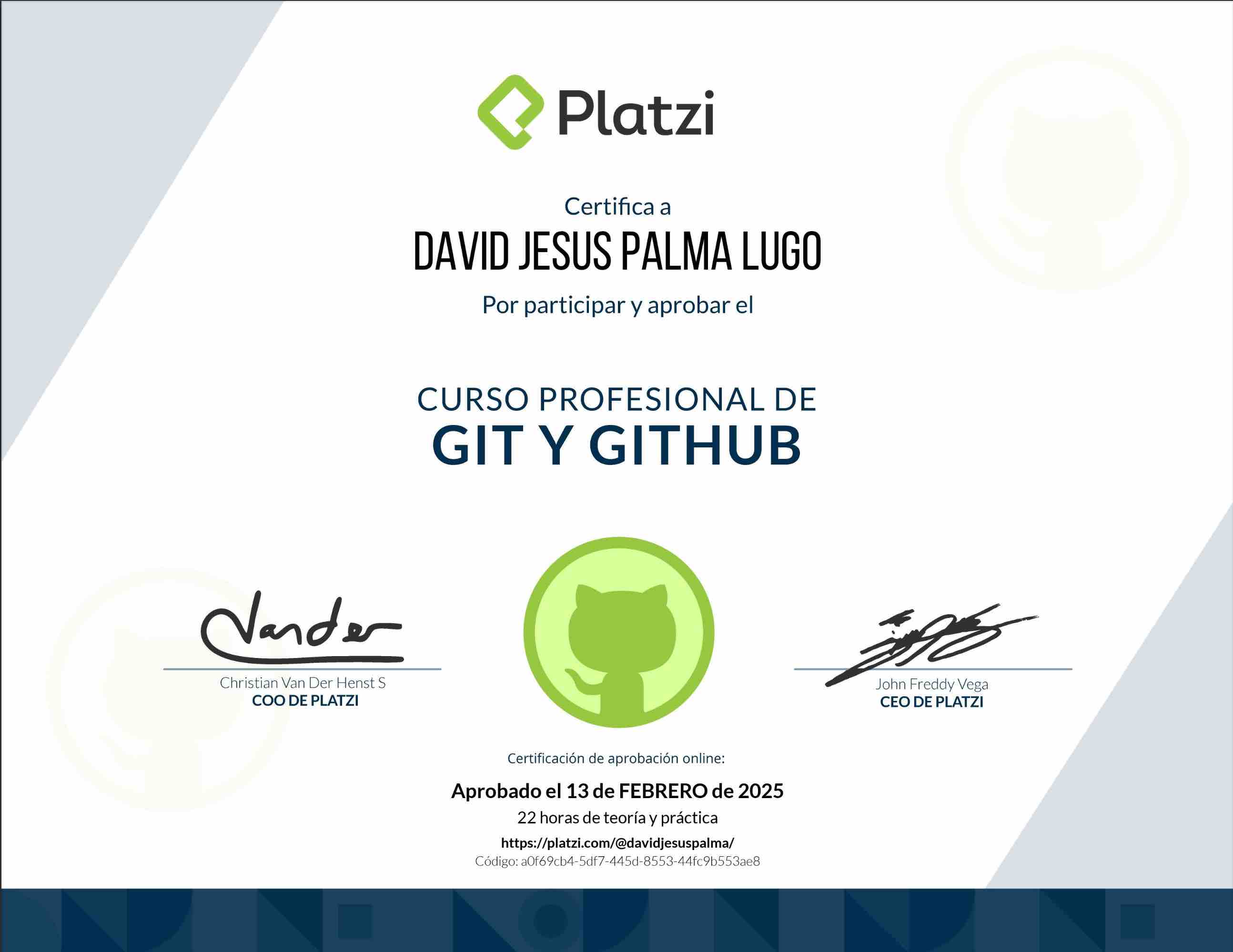 Certificado Profesional de Git y GitHub